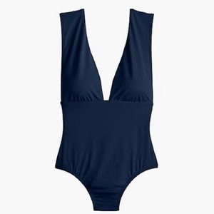 J. Crew Plunge V-neck one-piece Swimsuit
